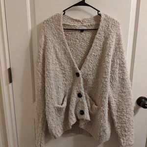Chunky wool cardigan